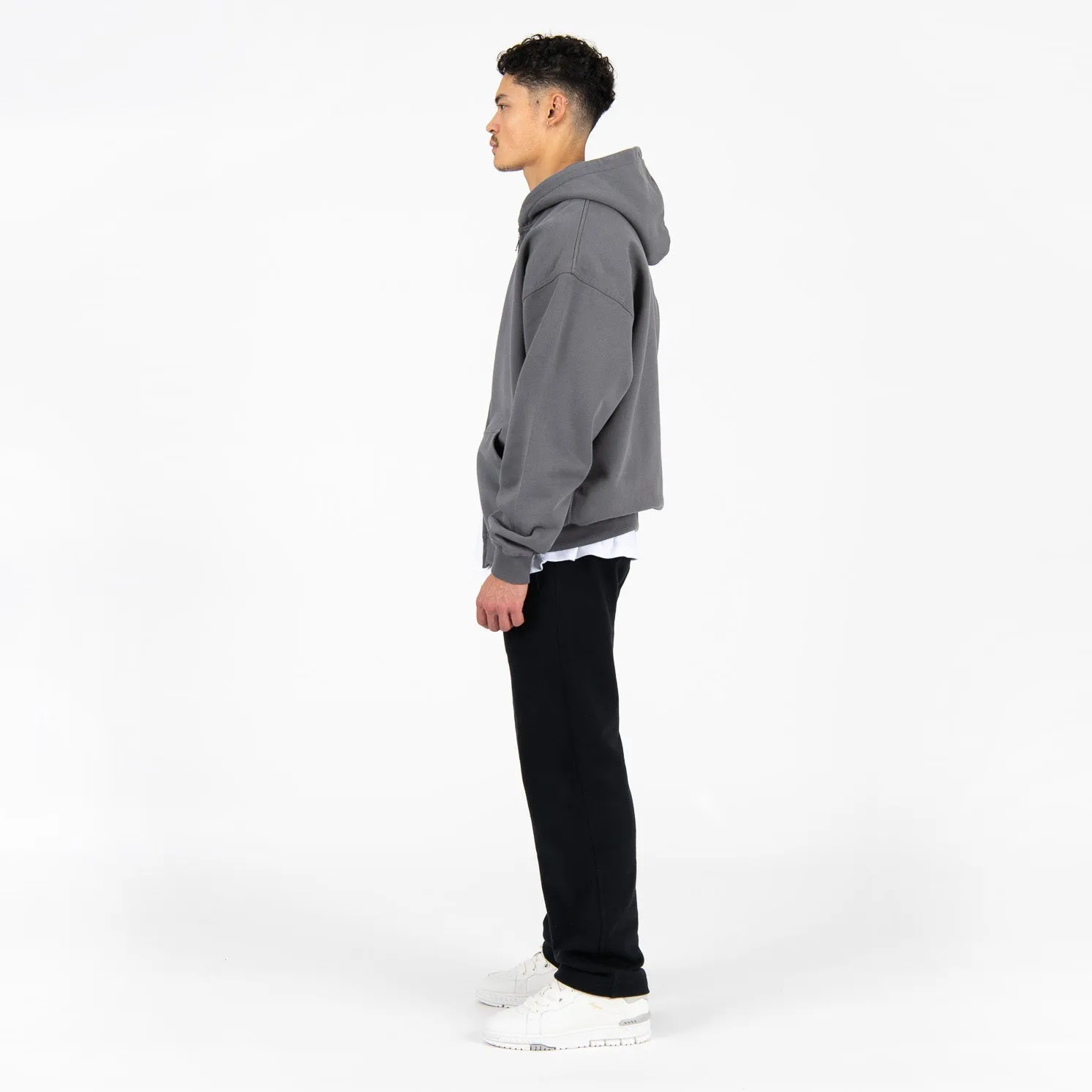 Zip Hoodie - Charcoal