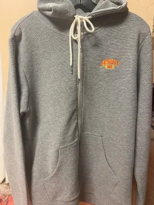 Zip Up Grey Hoodie